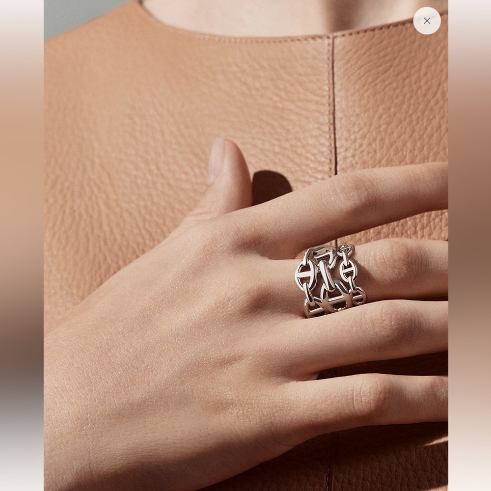 Hermes Chaine d'ancre Enchainee ring, large model - Picture 8 of 9